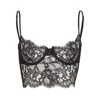 Black Camille Longline Bra