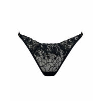 Black Amela Strap Thong