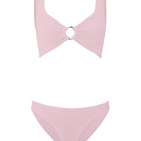Ballet Pink Julia Bikini with Gold Hoop