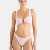 Ballet Pink Julia Bikini with Gold Hoop