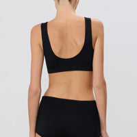 Black Soft Jersey High Waisted Boy Short