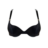 Black Signature Silk Push-Up Bra