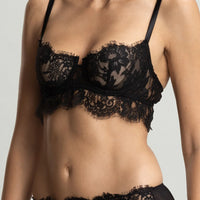 Black Tokyo Evenings Longline Balconette Bra