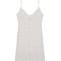 Blue Fields Pointelle Cami Slip Dress
