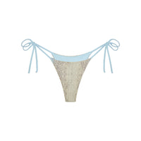 Blue Python Divine Satin Bikini Bottom