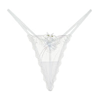 Blue Shimmer Garden Thong Panty