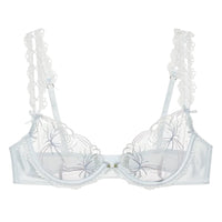 Blue Shimmer Garden Underwire Bra