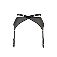 Black Signature Mesh Wrap Suspender
