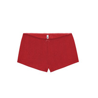 Cherry Red Pointelle Teeny Tiny Short