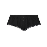 Black Cotton Poplin Boxette