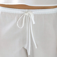 White Cotton Voile Pant