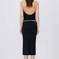 Black Elsa Midi Skirt