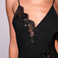 Black Juliet Lace Long Dress