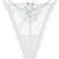 Blue Shimmer Garden Thong Panty