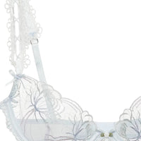 Blue Shimmer Garden Underwire Bra