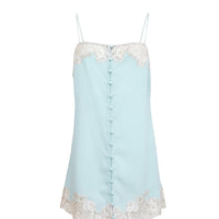 Frosted Mint Juliet Lace Button Slip