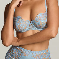 Ice Blue Royal Jewel Balconette Bra