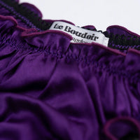 La Mathilda: Purple Silk Tanga