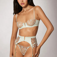 Menthe Calla Lily Balconette Bra