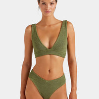 Metallic Moss Angel Bikini