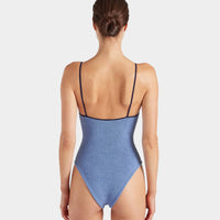 Navy Cornflower Pamela Contrast