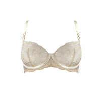 Cream Pearl Balconette Wire Bra