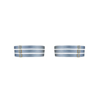 Dusty Blue Pearl Garter Set