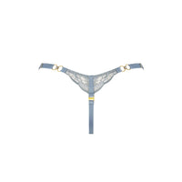 Dusty Blue Pearl Strap Thong