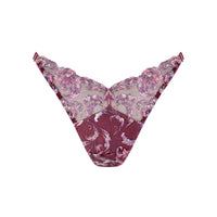 Raspberry Siren Strap Thong