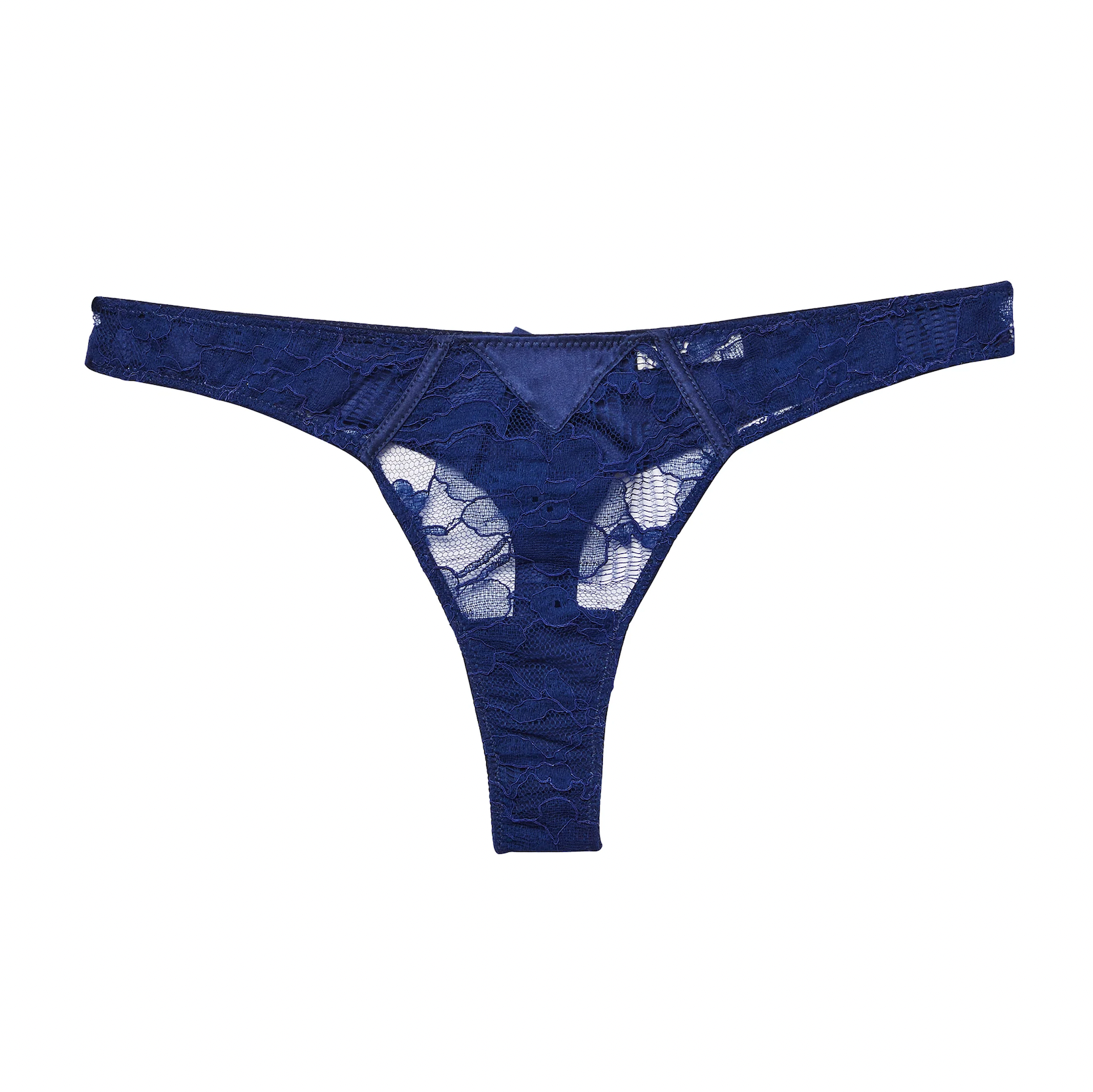 Nighttime Blue Magnolia Lace Thong – Elle's