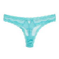 Bright Jade Sheer Tulle Thong
