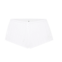 White Pointelle Short