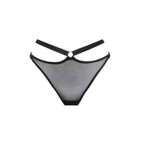 Black Harness Thong