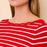 Lipstick Red Penelope Top