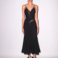 Black Juliet Lace Long Dress