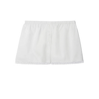 White Cotton Poplin Boxer