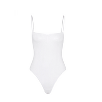 White Pointelle Bodysuit