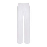 White Pointelle Pant