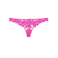Wild Pink Recycled Lily Embroidery Thong