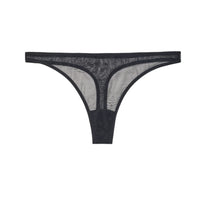Black Bare Underwire Minimal Thong