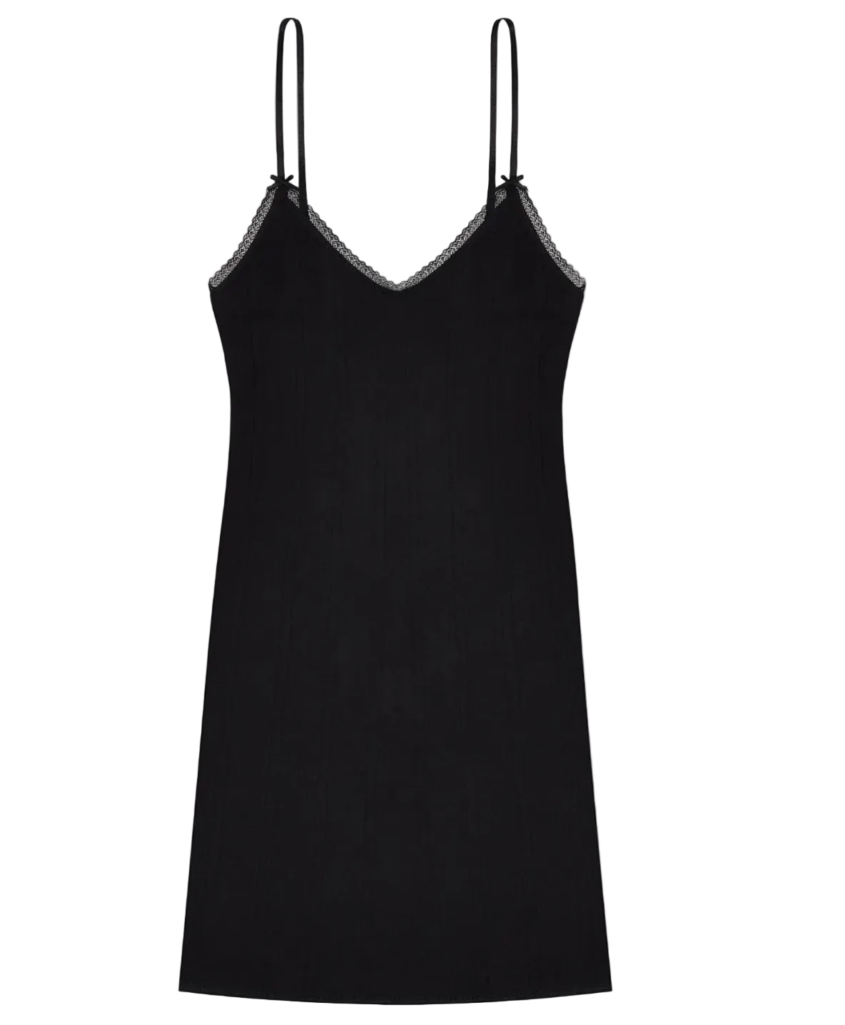 Cou Cou Intimates The Cami Slip Dress in Black