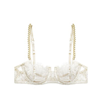 Cream Feathers of a Swan Balconette Bra