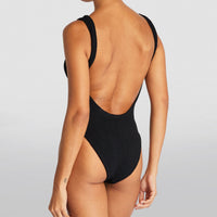 Black Square Neck One Piece