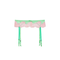 Pastel Lime Juliet Lace Garter