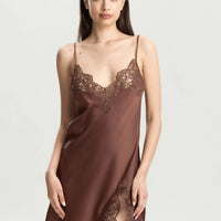 Chocolate Royal Jewel Short Chemise