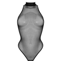 Black Signature Mesh High Neck Body