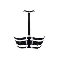 Black Signature Mesh Wrap Bra