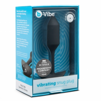Black Medium B-Vibe Vibrating Snug Plug
