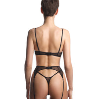 Black Noemi Suspender Belt