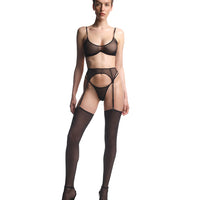 Black Noemi Suspender Belt